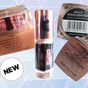 Revolution Ultimate Coverage Concealer and Jelly Highlighter Set
